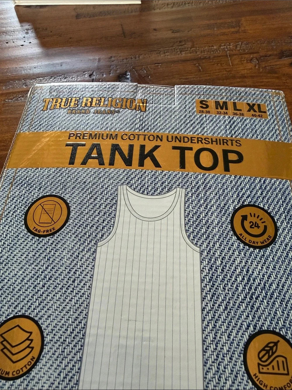 All White True Religion Tank Tops MEDIUM